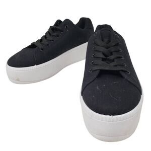 Nasty Gal Platform Sneakers Y2K Black White - 37